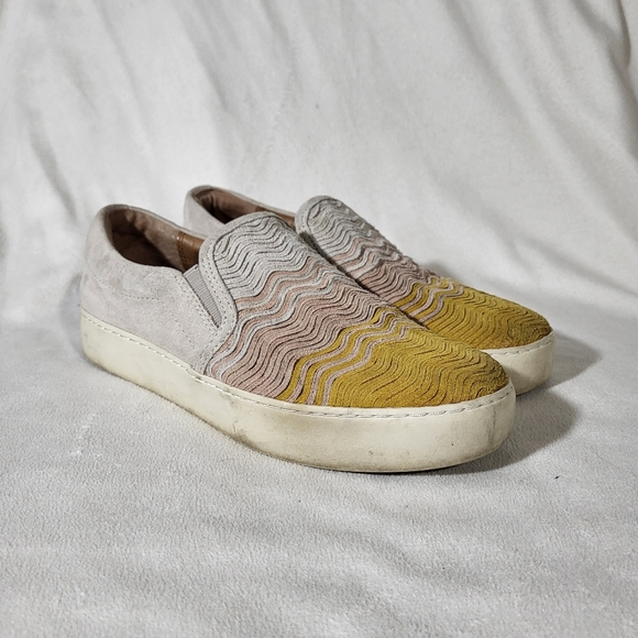Frye Shoes - Frye Women's Lena Wave Suede Textured Slip-On Sneakers Size 7.5 M